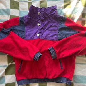 Urban Outfitters Red and Purple Pullover